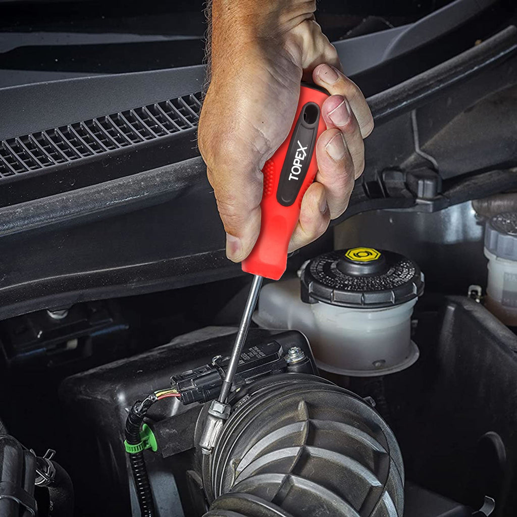 TOPEX 100 PCs Screwdriver Set Non-Slip Precision Screw Bits Sockets Kit w/ Oxford Bag