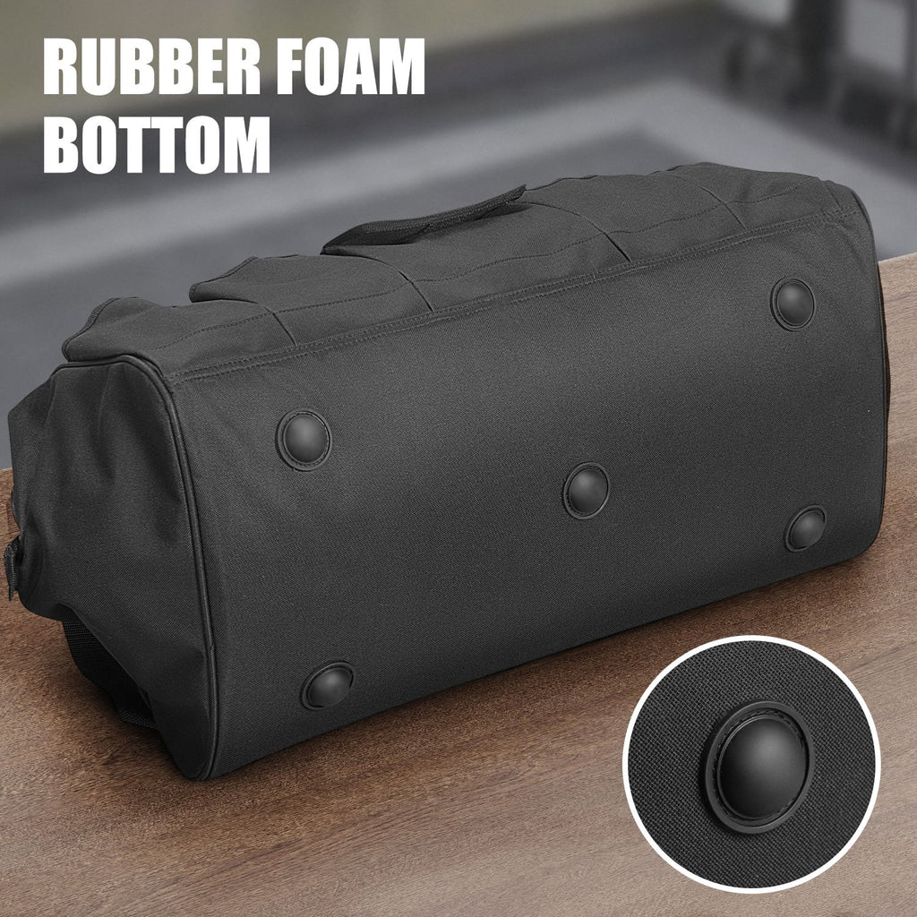 TOPEX 24 Inch Tool Bag, Multi-pocket Tool Organiser, Roomy Storage Space Tool Tote Bag with Padded Handle and Adjustable Shoulder, for home and workshop