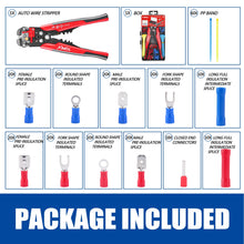 Load image into Gallery viewer, TOPEX 260-Piece Wire Stripper Self-Adjustable Crimper Plier Set Terminals Tools