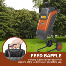 Load image into Gallery viewer, KOZYARD 2400W Electric Wood Chipper Garden Shredder w/ Collection Bag & Feed Baffle