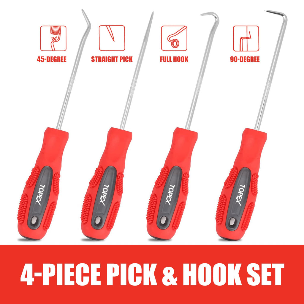 TOPEX 100 PCs Screwdriver Set Non-Slip Precision Screw Bits Sockets Kit w/ Oxford Bag