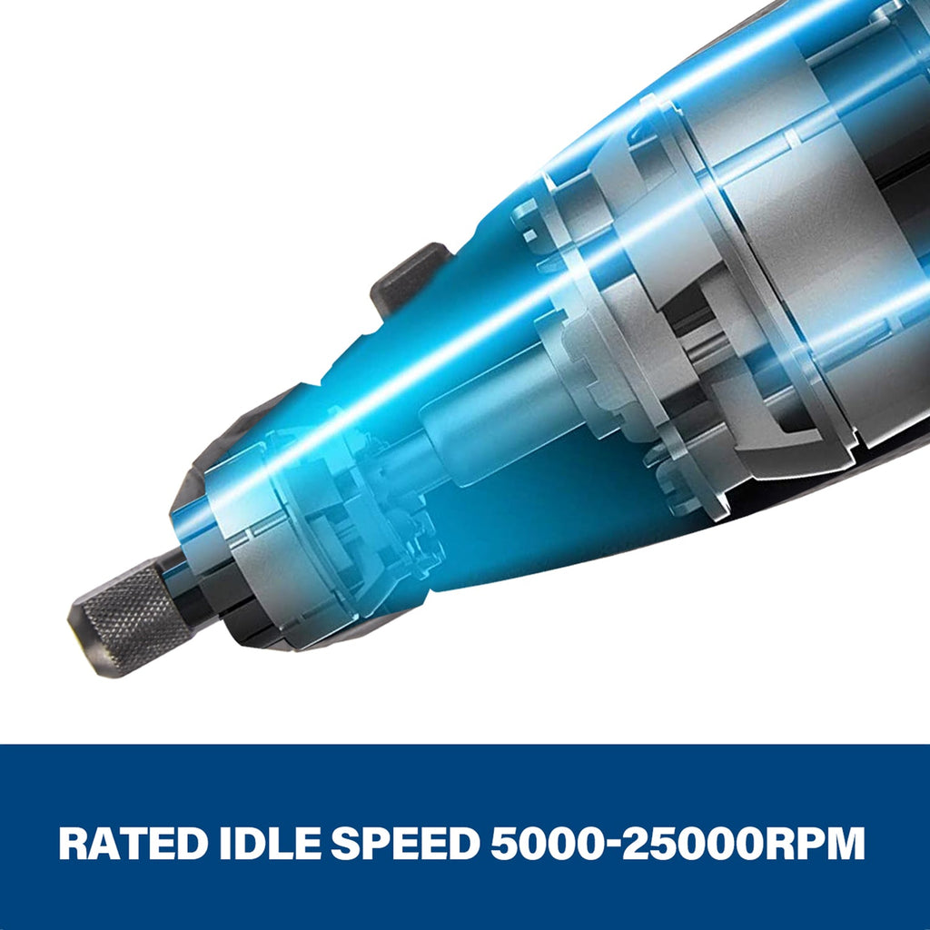 TOPEX 12V Cordless Rotary Tool Speed 5000-25000rpm With 12V 2.0Ah Lithium-Ion Battery&14.4V /0.4A charger