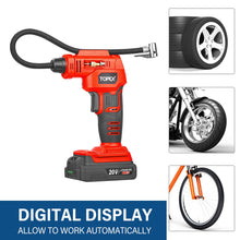 Load image into Gallery viewer, TOPEX 20V Cordless Combo Kit Tyre Inflator Handheld Vacuum Cleaner LED Torch w/ Tool Bag