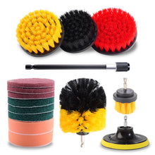Load image into Gallery viewer, MasterSpec 15PCS Drill Brush Sponge Scrubber Scrub Brush Kit with Extend Holder