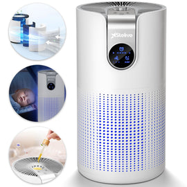 [For Email Subscriber Only.COUPON CODE：SLAP15OFF] Stelive Compact Air Purifier 40m2  3-Stage Ture HEPA-13 & Active Carbon Filter