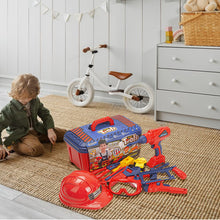 Load image into Gallery viewer, TOPEX 37-Piece Toy Tool Set - Cordless Drill, Saw, Pliers