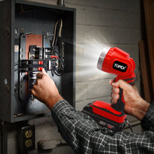 Load image into Gallery viewer, TOPEX 20V LED Light 300 Lumen Lightweight LED Torch w/ Battery &amp; Charger