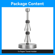 Load image into Gallery viewer, Stelive 11-Inch Paper Towel Holder, Free-Standing Kitchen Roll Holder, Weighted Paper Towel Dispenser with Suction Cup Base, One-Handed Tear, Stainless Steel