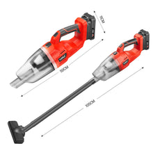 Load image into Gallery viewer, TOPEX 20V Cordless Handheld Vacuum Cleaner for Home &amp; Car w/ Battery &amp; Charger