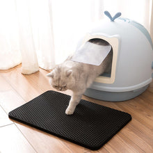 Load image into Gallery viewer, truepal Double-Layer Cat Litter Mat 65 x 45cm Waterproof Trapper Foldable Pad Pet Rug