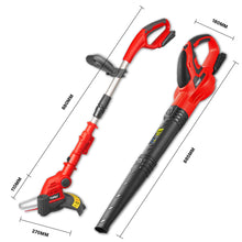 Load image into Gallery viewer, TOPEX 20V Cordless Blower and Grass Trimmer Combo Kit w/ Battery