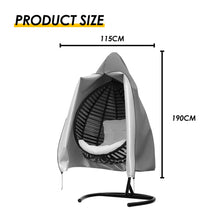Load image into Gallery viewer, KOZYARD Hanging Swing Egg Chair Cover Oxford Fabric Patio Egg Chair Cover Waterproof Anti-dust