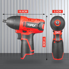 Load image into Gallery viewer, TOPEX 12V Cordless Impact Wrench with 3/8-Inch Chuck, Torque Max 120 N.m, 6 Sockets Skin Only without Battery