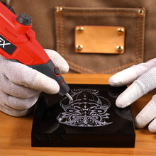 Load image into Gallery viewer, TOPEX 13W Electric Engraver Mini Versatile Etching Tool Kit With Stencils 2 Tips For Glass Metal Wood Plastic