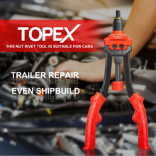 Load image into Gallery viewer, TOPEX 160PCS Heavy Duty Nut Rivet Riveter Rivnut Nutsert Gun Riveting Kit Thread M3-12