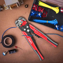 Load image into Gallery viewer, TOPEX 260-Piece Wire Stripper Self-Adjustable Crimper Plier Set Terminals Tools