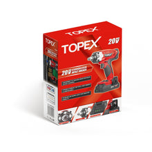 Load image into Gallery viewer, TOPEX 2 in 1 20V Cordless Impact Wrench Driver 1/2&quot; w/ Sockets Battery &amp; Charger (one battery)