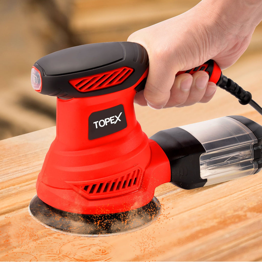 TOPEX Tool Combo Handhold Electric Paint Sprayer Gun & Random Orbital Sander Polisher