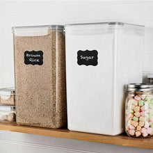 Load image into Gallery viewer, Stelive 2-Piece 6.5L Food Storage Containers Airtight Pantry Storage Containers Organiser Plastic Food Canisters Plastic Canisters w/ Labels &amp; Pen