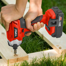 Load image into Gallery viewer, TOPEX 20V Cordless Chainsaw Impact Driver Power Tool Combo Kit w/ 4.0Ah Battery