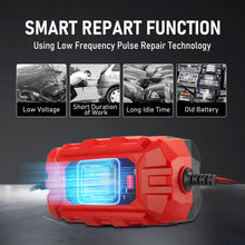 Load image into Gallery viewer, TOPEX Car Battery Charger, 4A 6V/12V Smart Automatic Battery Charger Maintainer with LCD Display for Lead Acid, LiFePo4 Battery in Truck, Motorcycle