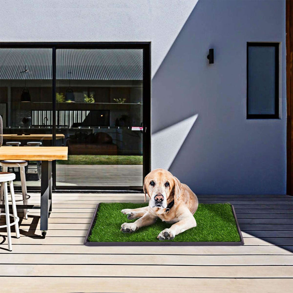 truepal Indoor Dog Potty Toilet Grass Tray Pads Training Puppy Medium Mat