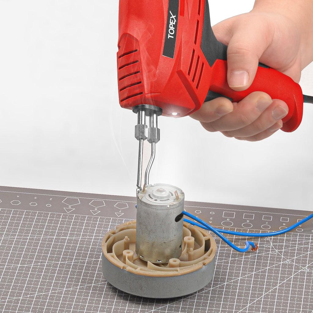 TOPEX Heavy Duty Soldering Gun Iron Kit Fast Heating Hot Knife Plastic Foam Cut