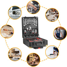 Load image into Gallery viewer, MasterSpec 1180pcs Professional Tool Set Aluminum Case Tool Kits w/ Rolling Tool Box
