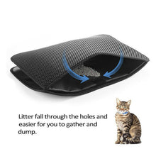 Load image into Gallery viewer, truepal 75 x 55cm Waterproof Double-Layer Cat Litter Mat Trapper Foldable Pad Pet Rug