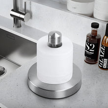 Load image into Gallery viewer, Stelive 11-Inch Paper Towel Holder, Free-Standing Kitchen Roll Holder, Weighted Paper Towel Dispenser with Suction Cup Base, One-Handed Tear, Stainless Steel