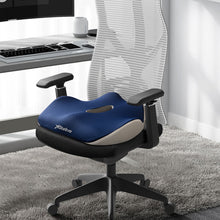 Load image into Gallery viewer, Stelive Memory Foam Seat Cushion Butt Support Pillow Office Chair Car Seat Cushion Coccyx Cushion Coccyx Pillow for Pain Relief (Blue, Grey)