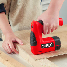 Load image into Gallery viewer, TOPEX 4V 2in1 Cordless Electric Stapler Tacker Nail Gun Li-Ion 3K Staples Nails