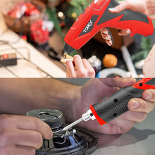 Load image into Gallery viewer, TOPEX 4V Max Cordless Glue Gun Soldering Iron Twin Kit with Adaptor Accessories