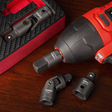 Load image into Gallery viewer, TOPEX 7-piece socket adaptor set 1/4&quot; 3/8&quot; and 1/2&quot; universal joint socket adaptor