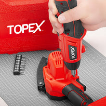 Load image into Gallery viewer, TOPEX 82 Piece Electric Screwdriver Set 4v Max Cordless Screwdriver Set CRV Screw Bits