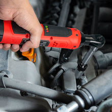Load image into Gallery viewer, TOPEX 3/8&quot; 12V Cordless Electric Ratchet Wrench 45NM/33.2ft-lbs 300RPM Variable Speed &amp; LED Light