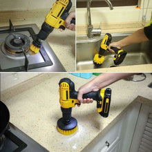 Load image into Gallery viewer, MasterSpec 30 PCS Drill Brush Scrub Pads &amp; Sponge Scrubber Drill Brush Kit with Extend Holder