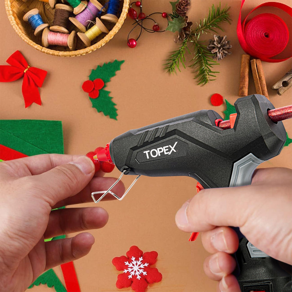 TOPEX 120pce Glue Sticks, 1.1x10cm Hot Melt Glue Stick Adhesive Craft Stick Glue Gun Various Color