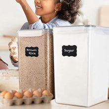 Load image into Gallery viewer, Stelive 4-Piece 6.5L Food Storage Containers Airtight Pantry Storage Containers Organiser Plastic Food Canisters Plastic Canisters w/ Labels &amp; Pen
