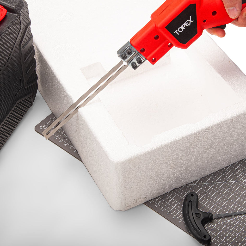TOPEX 150W Electric Hot Knife Heavy Duty Foam Cutter Styrofoam Foam Cutting Machine w/ Blade