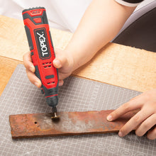 Load image into Gallery viewer, TOPEX 12V Cordless Rotary Tool Speed 5000-25000rpm With 12V 2.0Ah Lithium-Ion Battery&amp;14.4V /0.4A charger