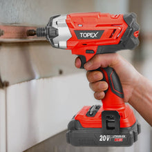 Load image into Gallery viewer, TOPEX 20V Cordless Hammer Drill Impact Driver Power Tool Combo Kit w/ Drill Bits &amp; Tool Bag