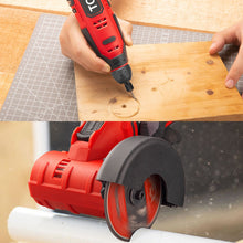 Load image into Gallery viewer, TOPEX 12V Cordless Rotary Tool Speed 5000-25000rpm With 12V Cordless Angle Grinder,12V 2.0Ah Lithium-Ion Battery&amp;14.4V /0.4A charger