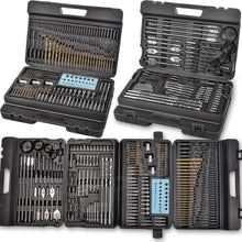 Load image into Gallery viewer, TOPEX 204PC Combination Titanium Drill Bit Set Screw Bits for Metal Wood Masonry