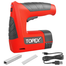 Load image into Gallery viewer, TOPEX 4V 2in1 Cordless Electric Stapler Tacker Nail Gun Li-Ion 3K Staples Nails