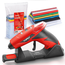 TOPEX 4V Glue Gun & 215 Pcs 7mm Sticks