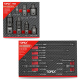 TOPEX 16-piece Socket Adaptor& Extension Bar Set