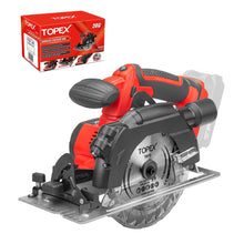 Load image into Gallery viewer, TOPEX 20v 165mm Cordless Circular Saw Skin Only Without Battery