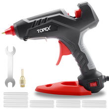 Load image into Gallery viewer, TOPEX Heavy Duty 100W Hot Melt Glue Gun Electric Heating Craft &amp; 10 Glue Sticks