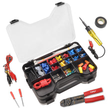 Load image into Gallery viewer, TOPEX 285 PCs Auto Electrical Repair Kit Gauge Wire Stripper Connectors Assortment Set Multifunctional &amp; Self-Adjusting Cutting Peeling Pliers Tool